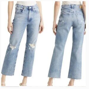 AG Jeans Contour 360 Stretch Kinsley Pop Crop High Rise Jeans SZ 30